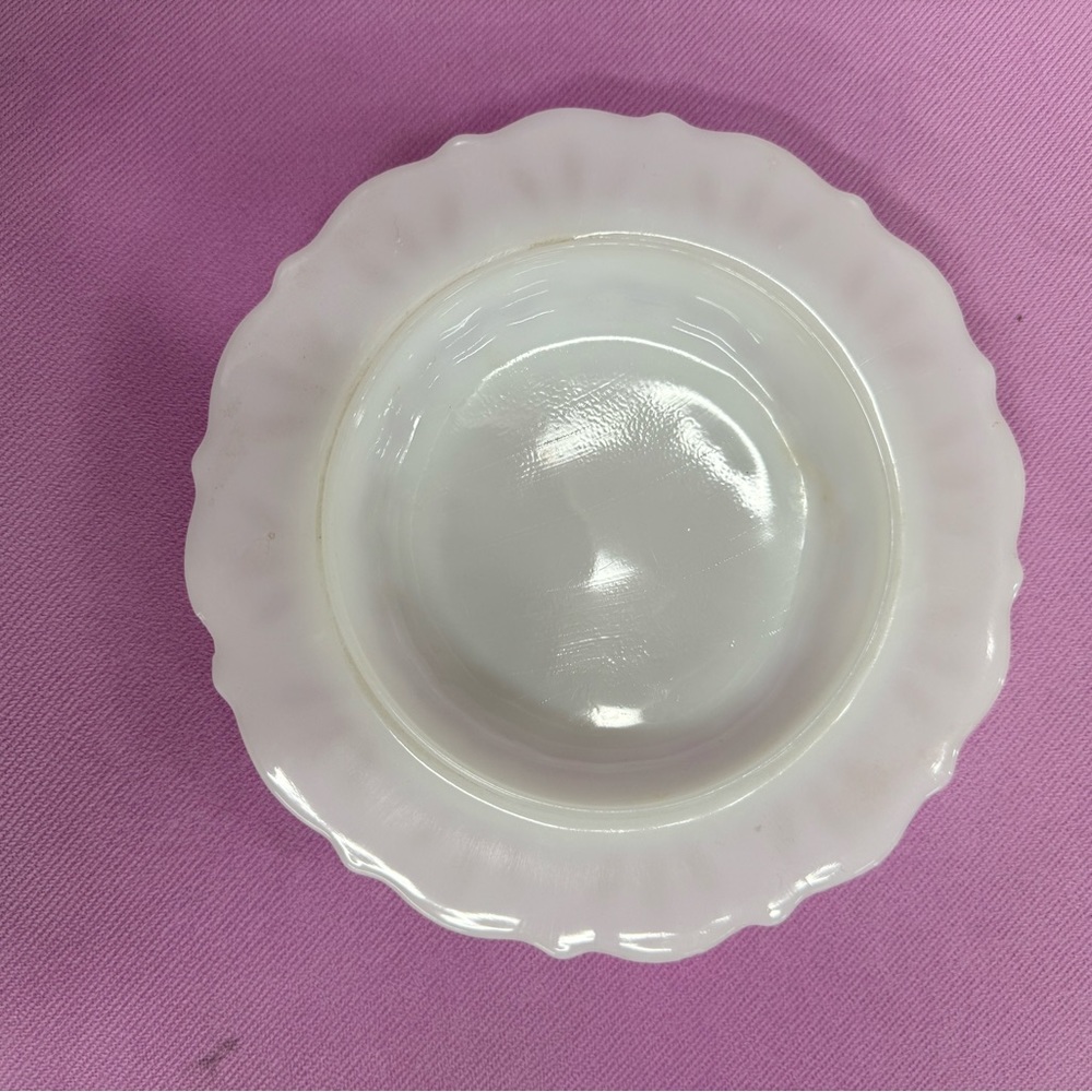 Vintage milk glass saucer